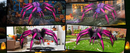 9 FT Purple Spider Halloween Inflatable