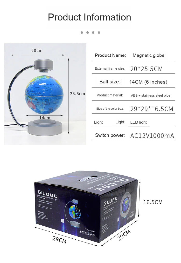 Magnetic Levitation Globe Design 2