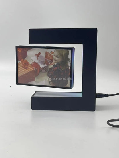 Magnetic Levitation/Floating  Picture/Photo Frame E with Led Light for Decoration Gift
