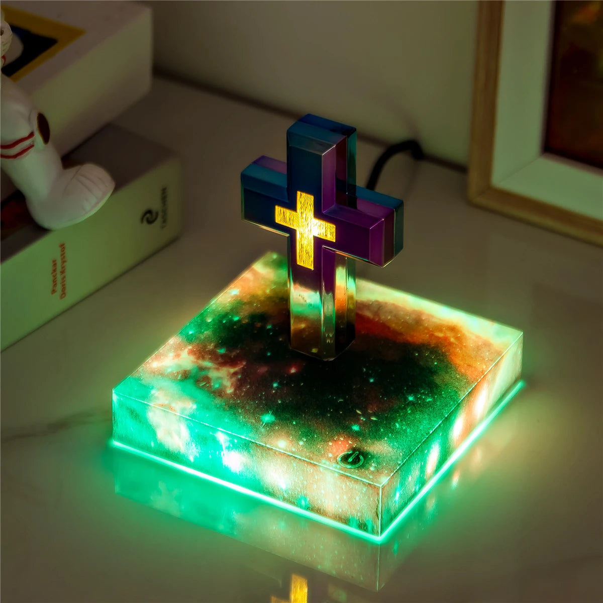 Magnetic Levitation Cross RGB