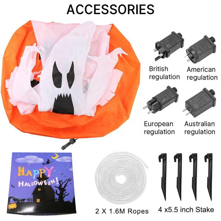 Pumpkin Ghost Inflatable Halloween Decoration