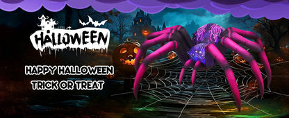 9 FT Purple Spider Halloween Inflatable