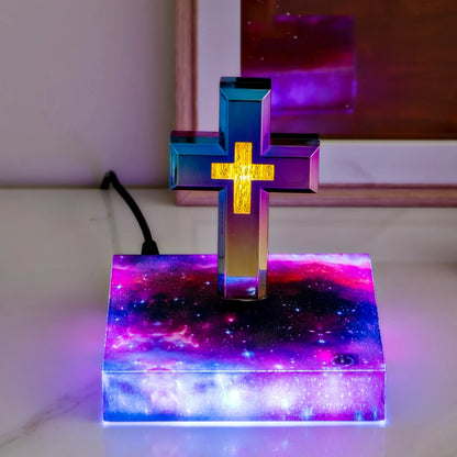 Magnetic Levitation Cross RGB