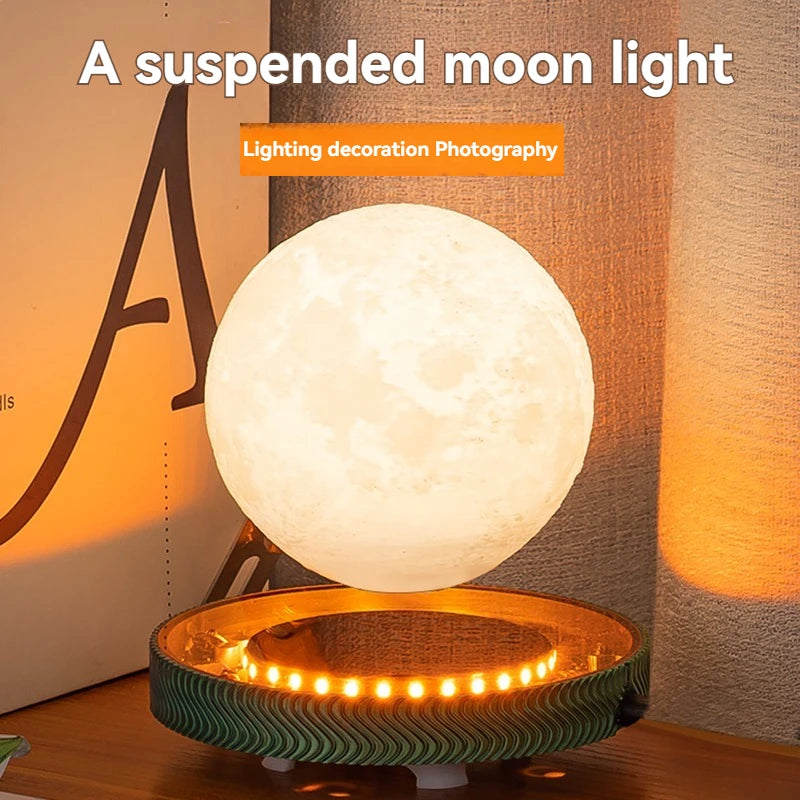 HCNT Personalized Gifts Decoration for Home Levitating Magnetic Floating Rotating Table Lamp