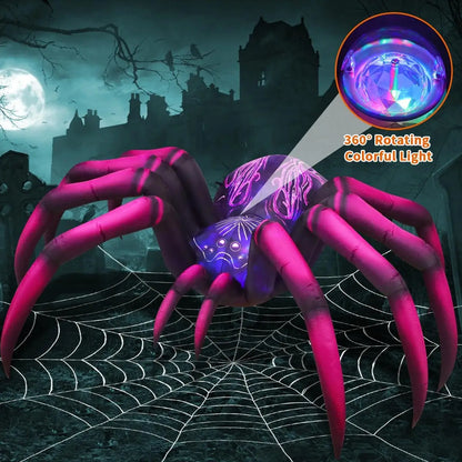 9 FT Purple Spider Halloween Inflatable