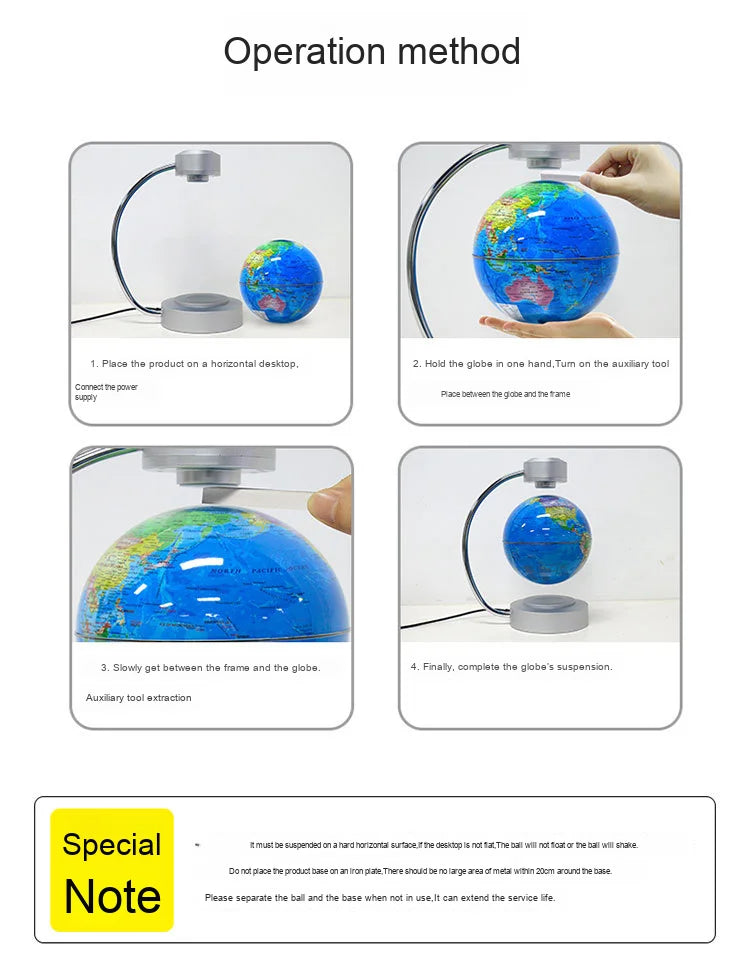 Magnetic Levitation Globe Design 2