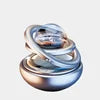 Hot Sale Levitation Crystal Ball Car Aromatherapy Diffuser Solar Energy Automatic Rotating Double Ring Popular Scent Dispenser