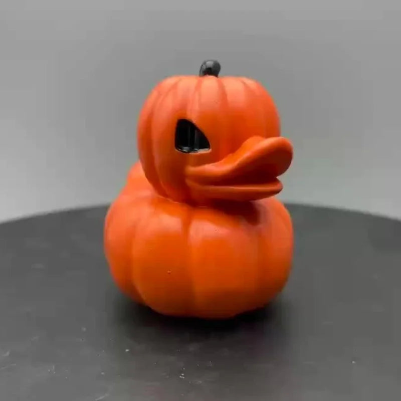 Festive Pumpkin Duck Ornament