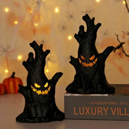 Haunted Ghost Face Tree Light