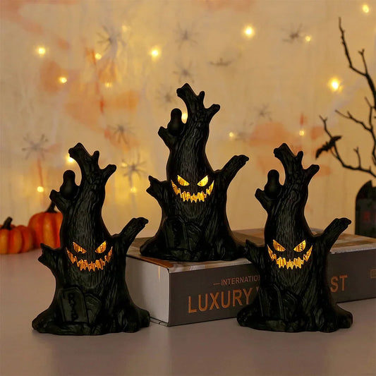 Haunted Ghost Face Tree Light