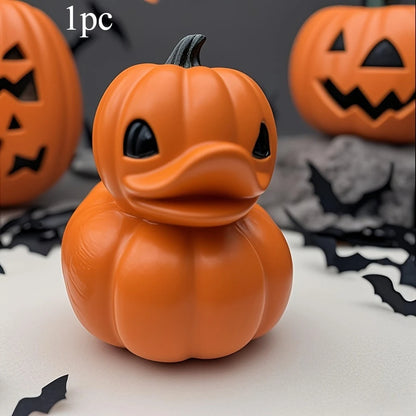 Festive Pumpkin Duck Ornament