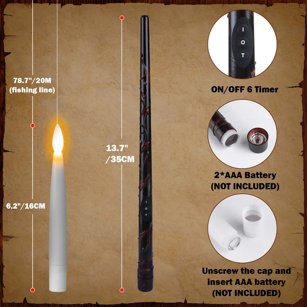 Floating Flameless Candles Set