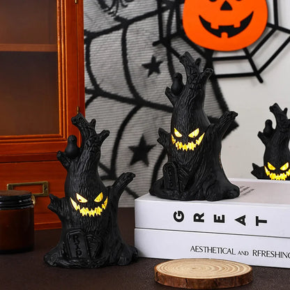 Haunted Ghost Face Tree Light