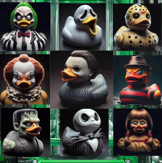 Evil Duck Halloween Horror Figurine
